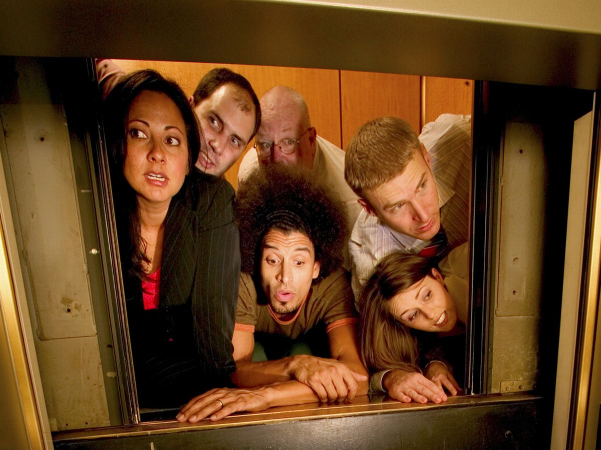 Elevator stuck between floors